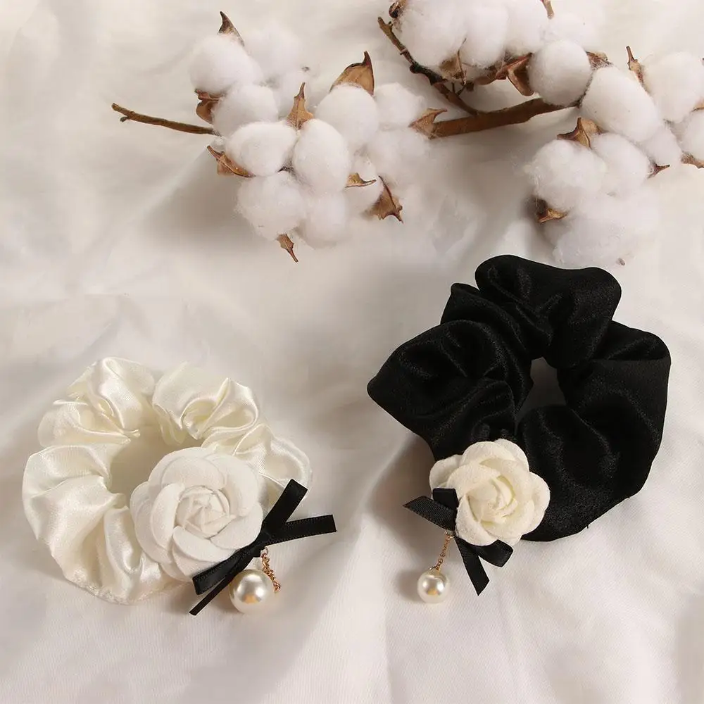 Элегантные корейские головные уборы для девочек тканевые женские резинки волос
