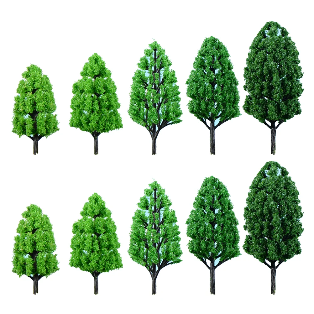 

Tree Trees Model Scenery Green Train Artificial Mini Crafts Fake Diy Flower Scale Rainforestplastic Simulation Landscape Diorama