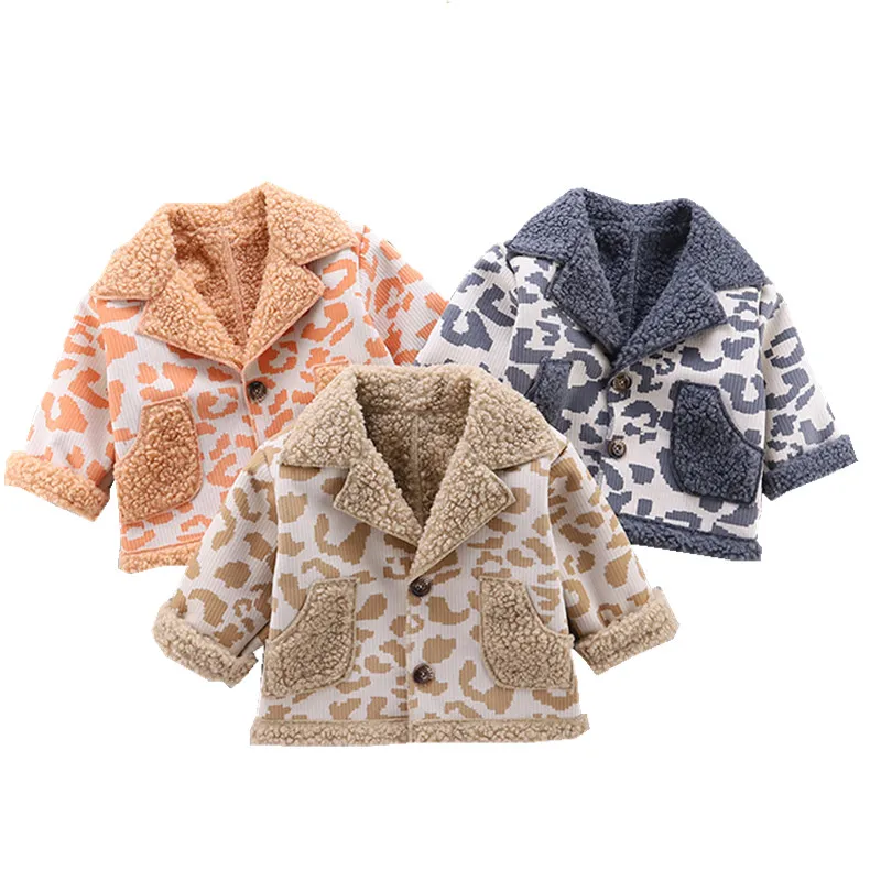 

Girls Warm Jackets Suits Autumn Winter 1 2 3 4 5 Years Children Thick Velvet Coats Clothes For Baby Outerwear Kids Jacket Outfit