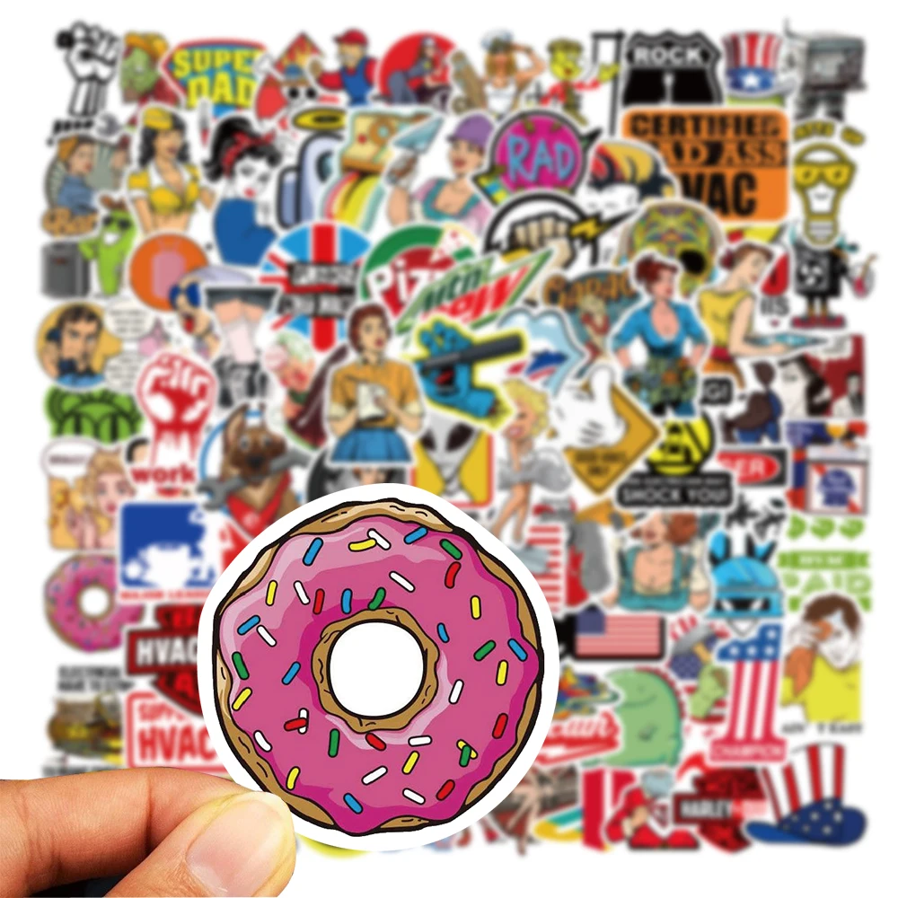 50/100 шт. Стикеры для скейтборда багажа |