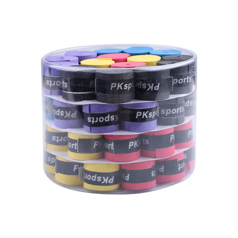 

Multi-color optional 60pcs Replacement Anti-Slip Racket Overgrips Over Grips Badminton Over Grips Sweat Absorbed Wraps Tapes