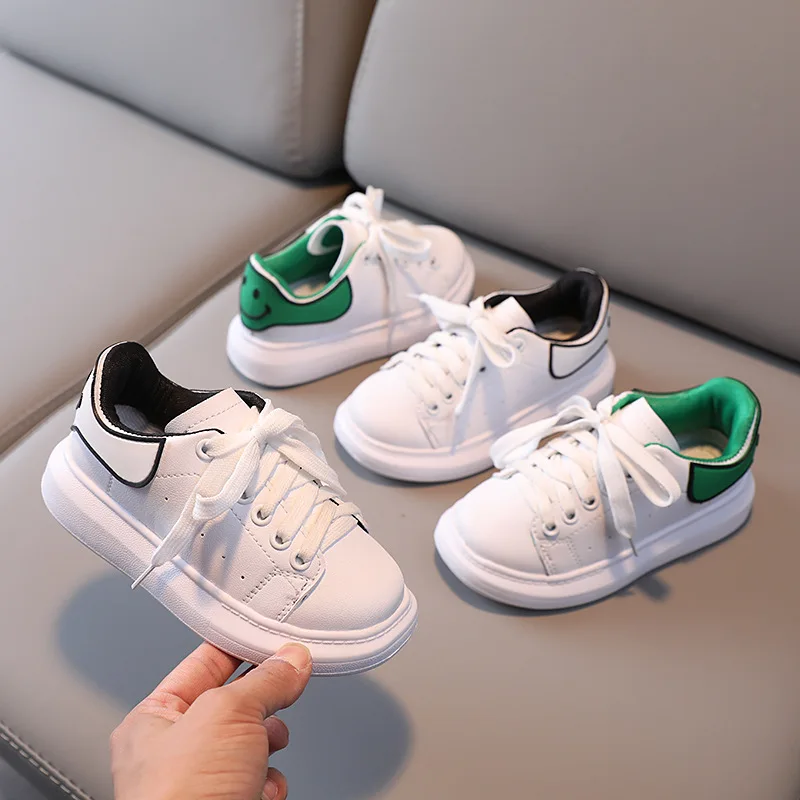 

Kids Shoes Girls Sneakers Leather Waterproof Shoes White Children Sport Running Girls Sneaker Teen Brand School Trainers