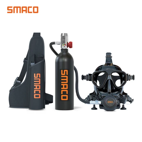 Smaco-S400 Снаряжение для дайвинга, мини-баллон, маска для подводного плавания, маска для подводного плавания с аквалангом, портативный кислородный баллон, маски для снорклинга