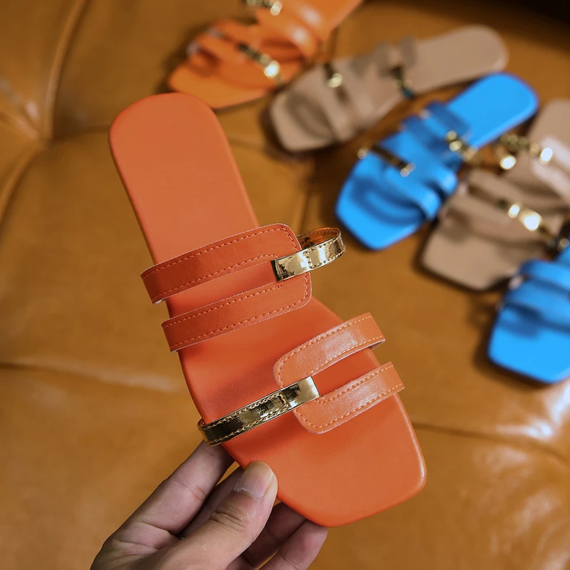 

Шлепанцы женские с открытым носком, римские сандалии с ремешком на пятке, плоская подошва, повседневные шлепанцы, наряд, сланцы, лето 2022