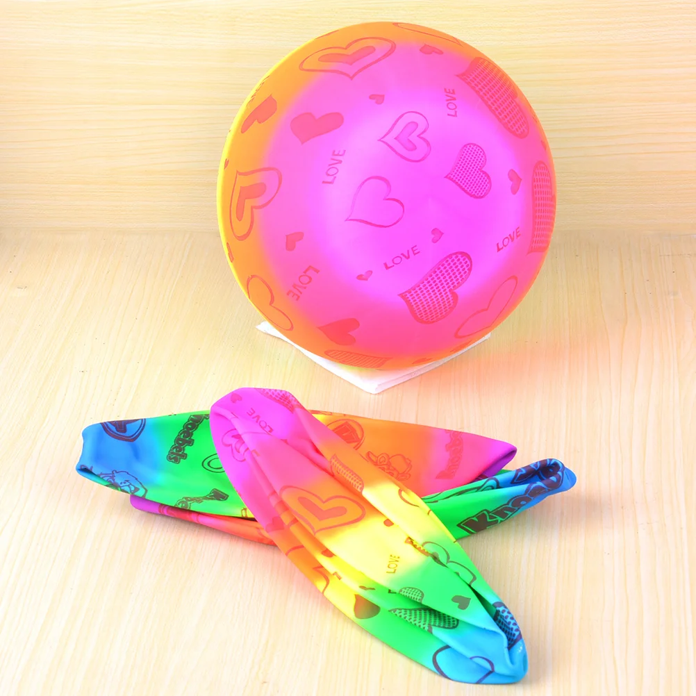 

3pcs Baby Kids Inflatable Beach Volleyball Rainbow Volleyball Toys Colorful Funny Balls Indoor Outdoor Game Training Volleyball