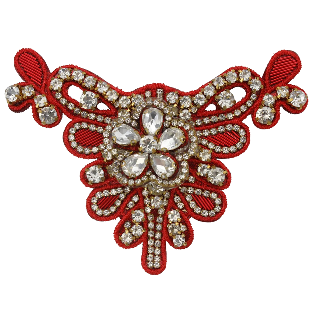 2 шт. цветочный значок из индийского шелка с вышивкой в виде баллончика нашивка