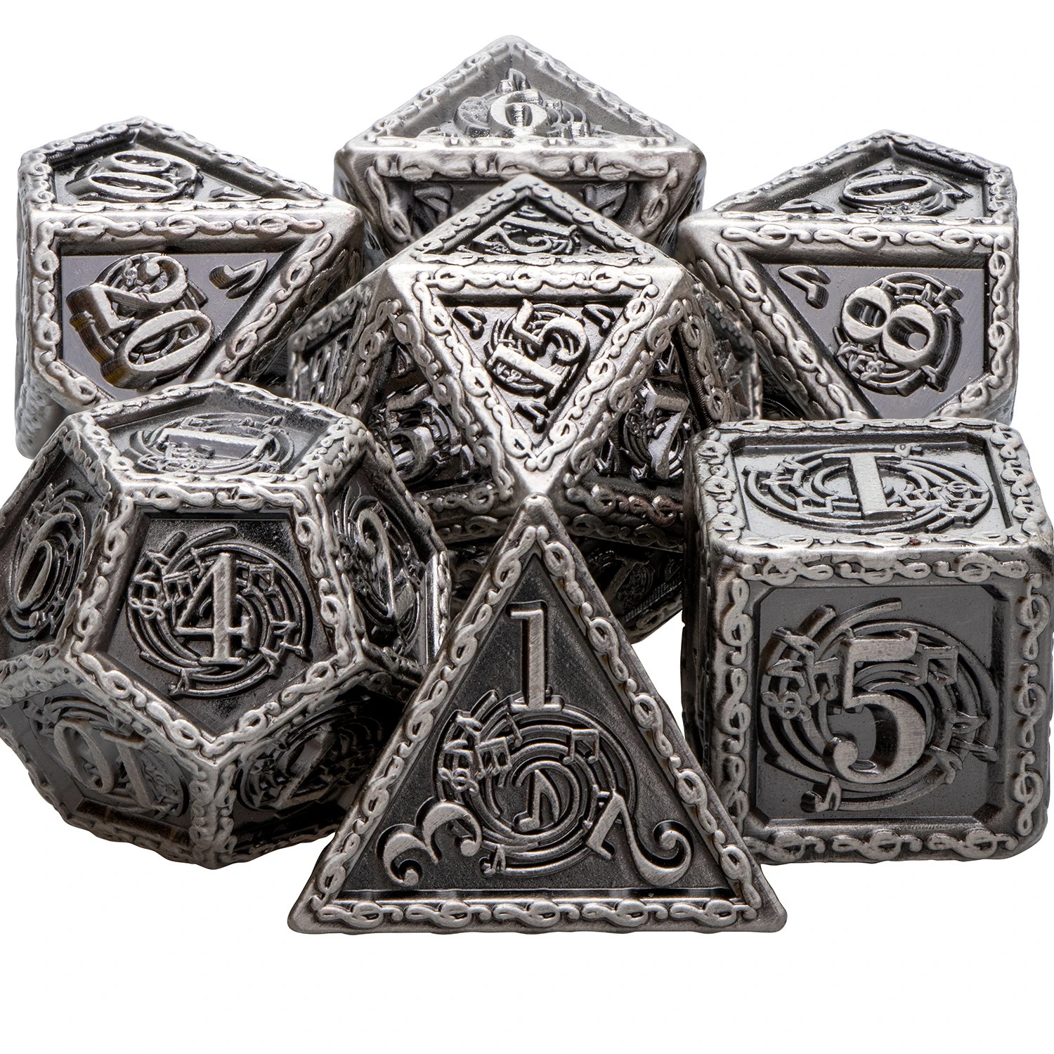 

Музыкальные кости DND D20 набор ролевых игр металлические полигедральные кости для подземелья и дракона Pathfinder ролевая игра D & D кости D20 D12 D10 D8 D6...