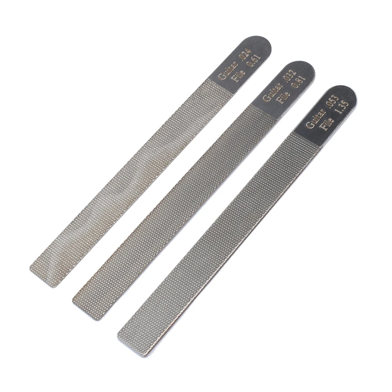 

3Pc/Set Guitar Nut Files Fret Crowning Slot Filing Luthier Repair Tool Kit For Guitar Stringed Instruments