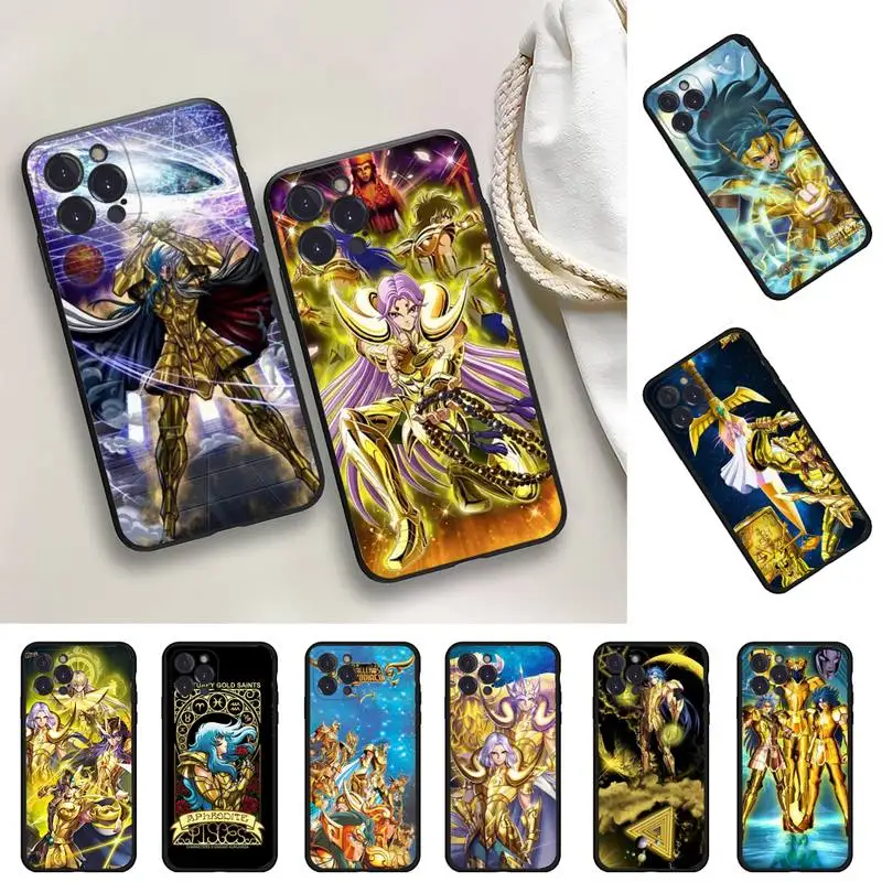 

Anime Saint Seiya Phone Case For iPhone 14 11 12 13 Mini Pro XS Max Cover 6 7 8 Plus X XR SE 2020 Funda Shell