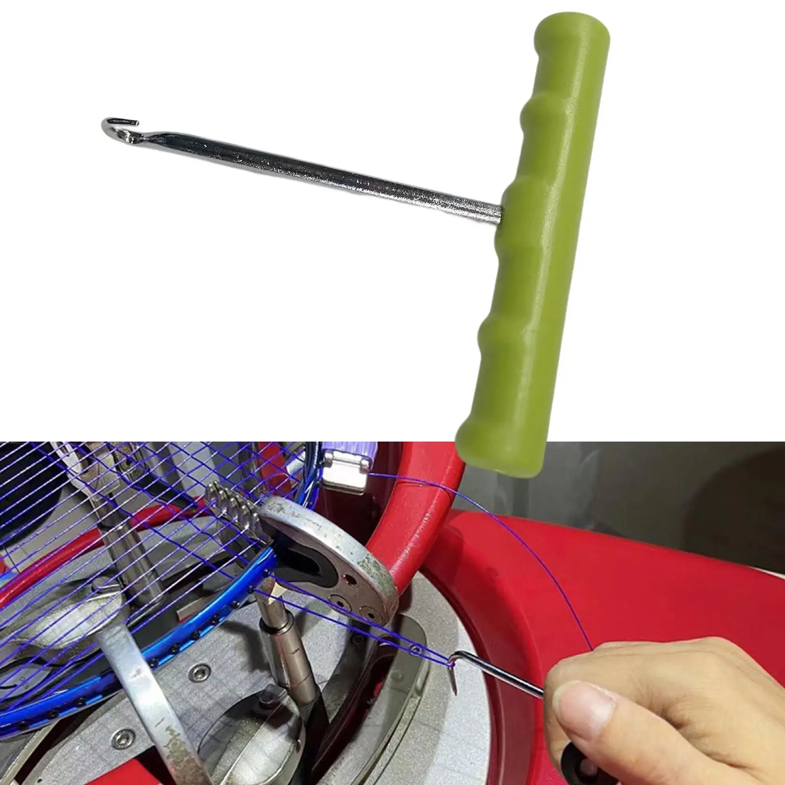 

Premium Racket String Puller Racket Stringing Tool Anti-Slip Portable Repair Replacement for Tennis Badminton Squash Racquet