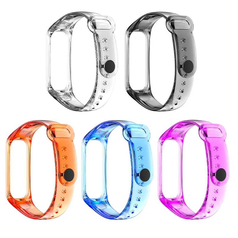 

Для-Galaxy Fit 2 SM-R220 регулируемый браслет прозрачный ремешок с защитой от пота браслет водонепроницаемый