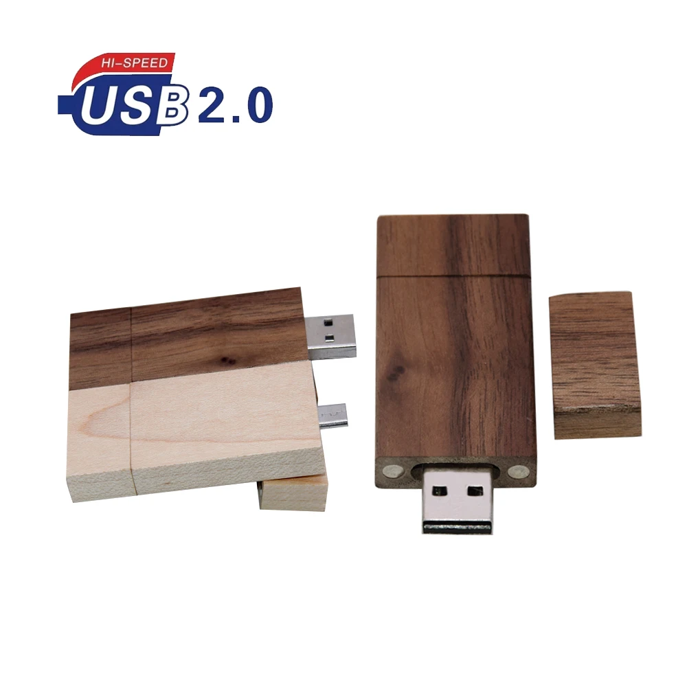 

Usb-флеш-накопитель с деревянным логотипом, 4/8/16/32/64/2,0 ГБ, 10 шт.