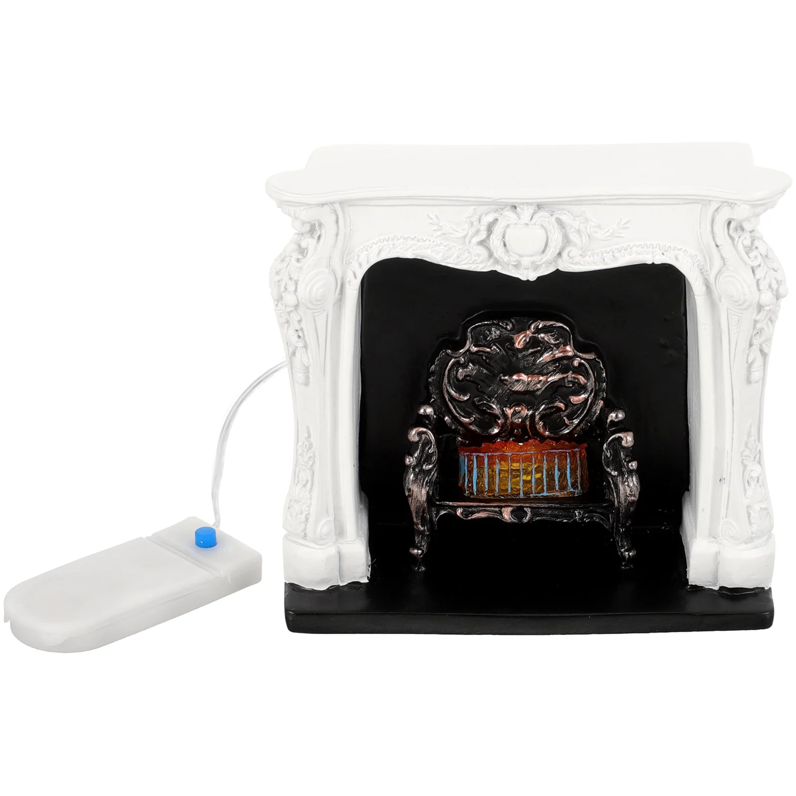 

Mini House Fireplace Miniature Fireplace Model Mini House Decorative Accessory
