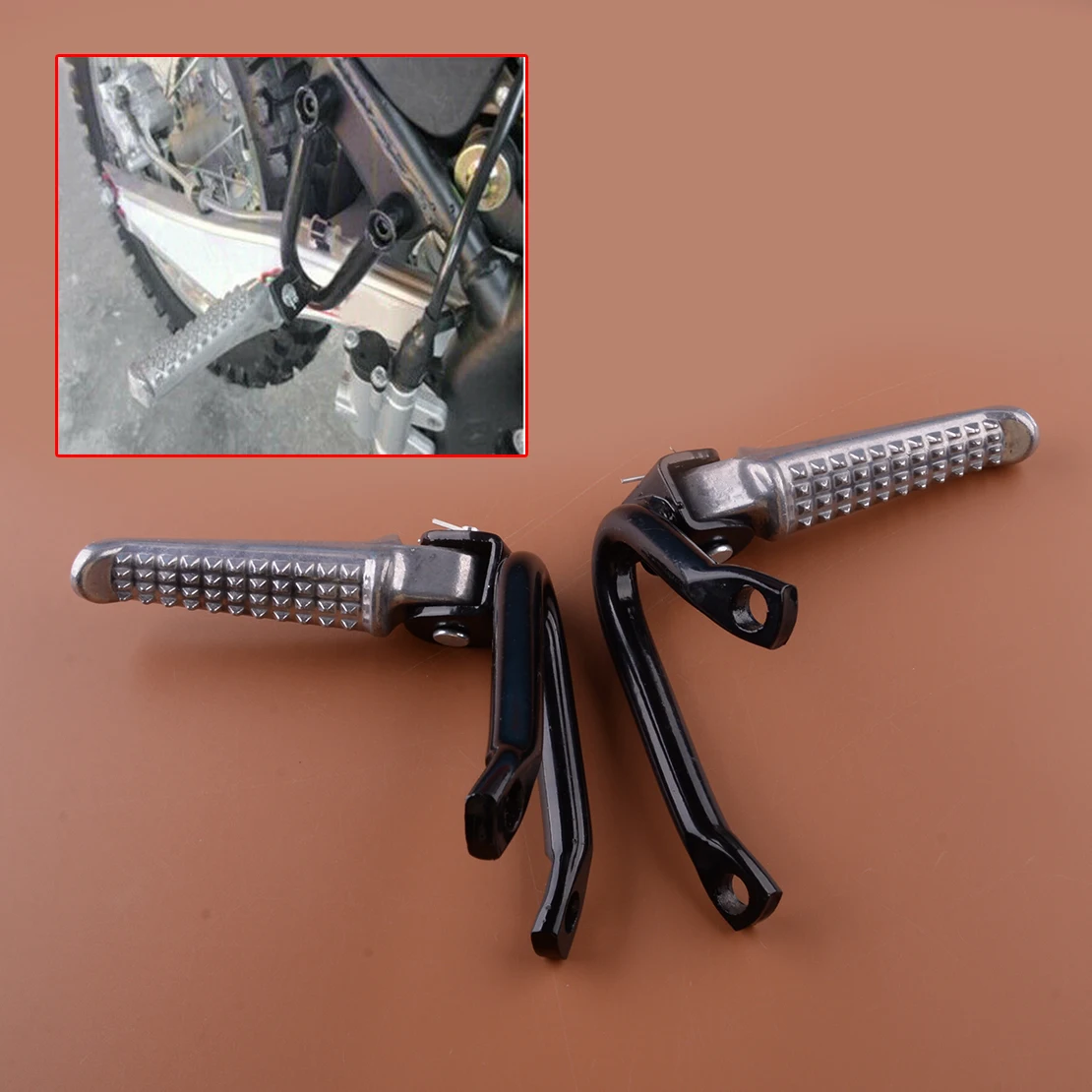 

1 компл. Задняя левая и правая педаль пассажира педаль кронштейн боковая подставка поддержка подходит для модификации мотоцикла