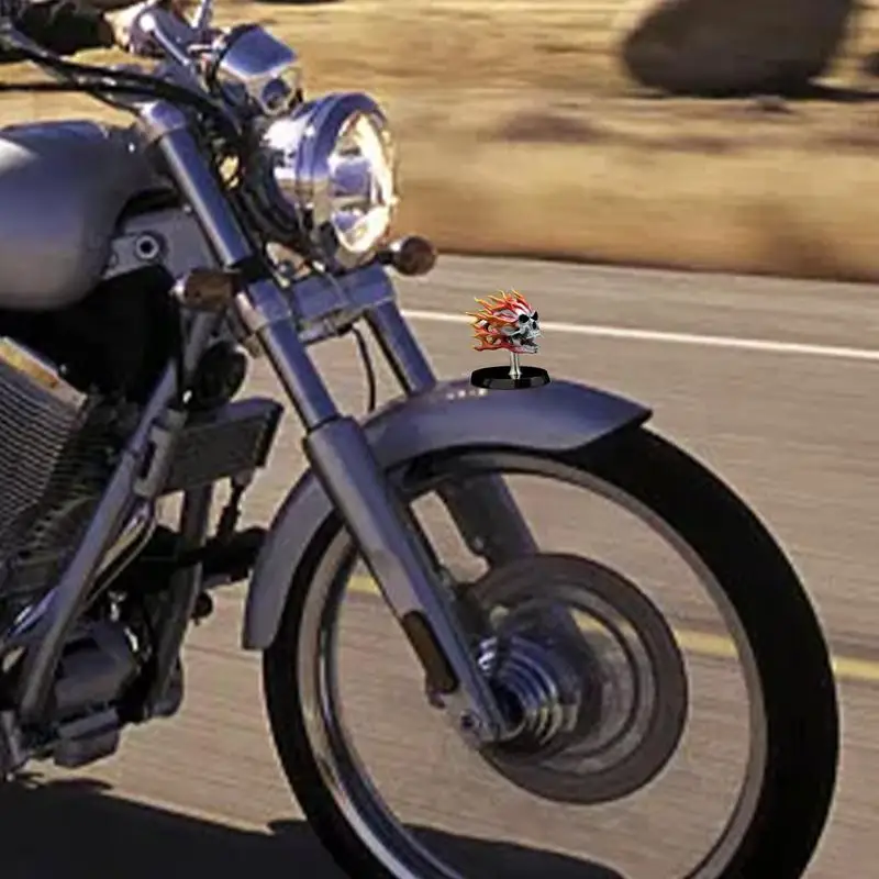 Скелет аксессуары для мотоциклов мотоциклетная фигурка черепа мотоцикла пламя