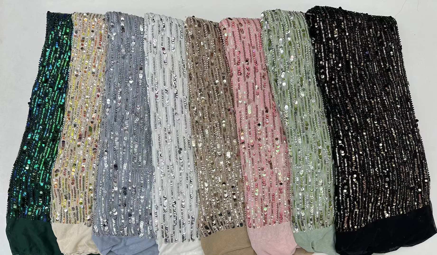 Новинка 2024 африканская кружевная ткань с блестками Высококачественная вышивка 3D