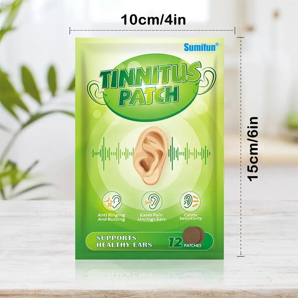 

12 Patches/bag Of Tinnitus Patch Earkang Patch Deafness Treat Plaster Medical Ears Sticker Pain Relief Tingle R3q0