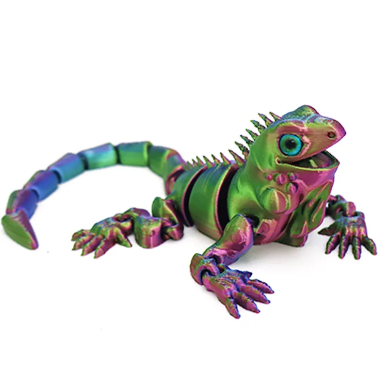 

3D печатная игрушка, ремесленная модель животного, креативная фигурка, орнамент, подарок для домашнего декора стола, уникальная активность, искусство рептилий