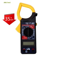 dt266 lcd digital ac dc current clamp meter true rms pliers ammeter multimeter resistance frequency tester esp32