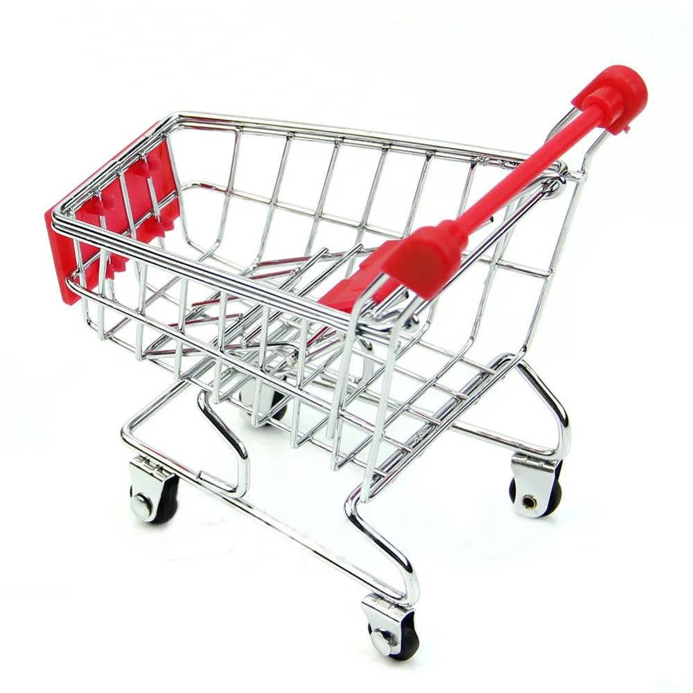 

Basket Desk Storage Mode Shopping Handcart RD Mini Cart Supermarket Utility Education