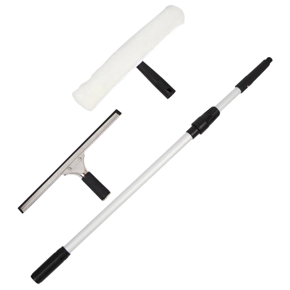 

Handle Window Washer Squeegee Kit Cleaner Windshield Scrubber Cleaning Brush Long Extendable