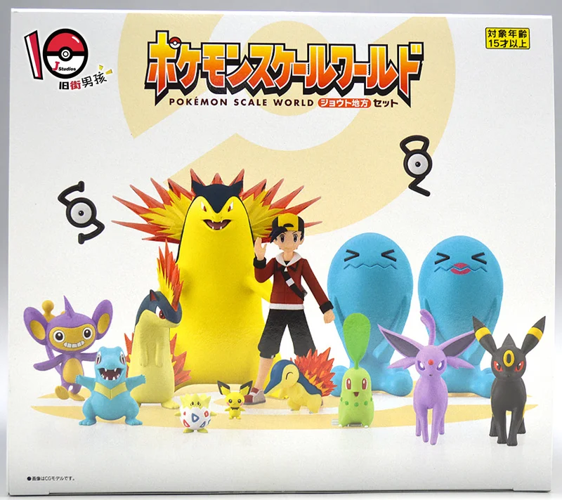 

PokemonTAKARA TOMY Genuine Pokemon SCALE WORLD Urban Area Typhlosion Eevee SetAction Figure Model Toyscute Action Figure toys