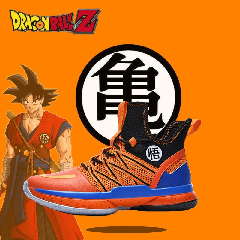 

Новые баскетбольные туфли Dragon Ball для мужчин и женщин, дышащие неткающие кроссовки с рисунком аниме Son Goku Kakarotto