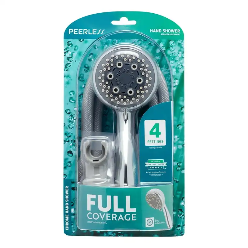 

4-Spray Hand Shower with Touch-Clean in Chrome Dog bath Tub facet sprayer Cat shower Dog shower Dog grooming Pet baths Dog pool