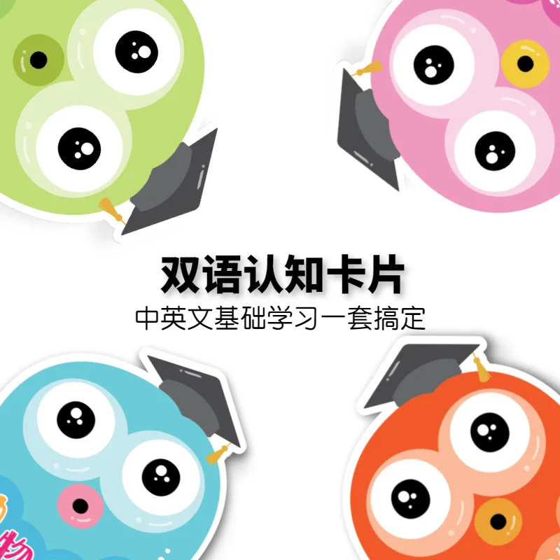 

Language learning English word literacy card early education cognitive literacy card for children aged 3-6 Enlightenment