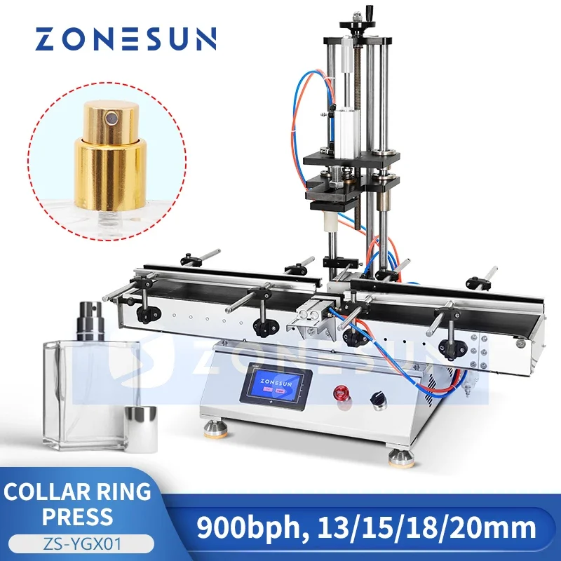 ZONESUN ZS-YGX01 Tabletop Perfume Collar Press Fitting Tool Ring Crimping Machine