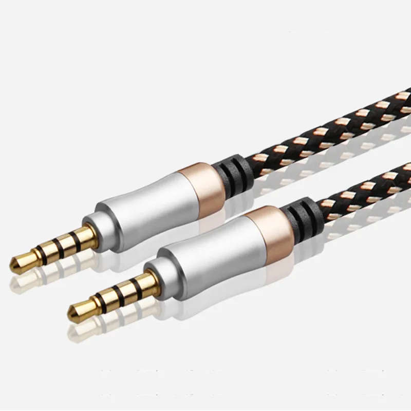 3.5 мм аудио кабель с разъемом Jack для подключения динамиков к автомобилю, наушникам, удлинительный кабель для мобильного телефона и компьютера.
