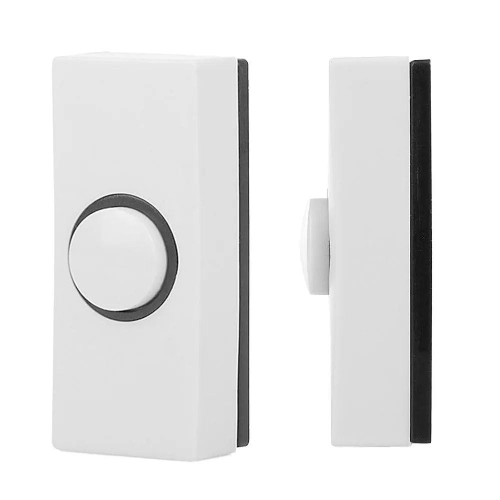 

Plastic Hard Wiring Press Button Press Button Push Press White 86MMX37MMX22MM Chime Bell Door Bell Inserts Wall
