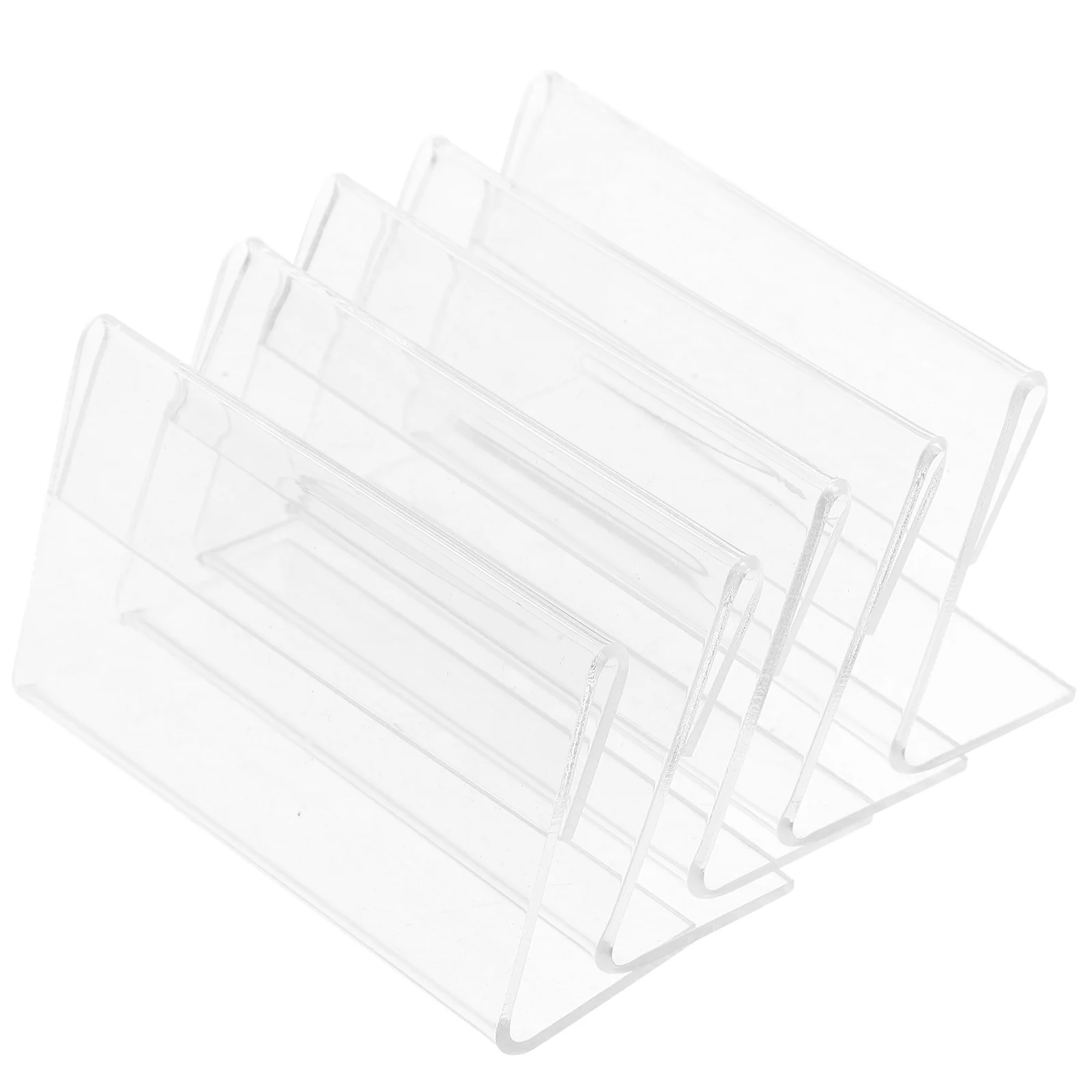 

20 Pcs Wear-resistant Sign Holder Store Price Tag Accessories Advertising Displaying Stand Acrylic Convenient