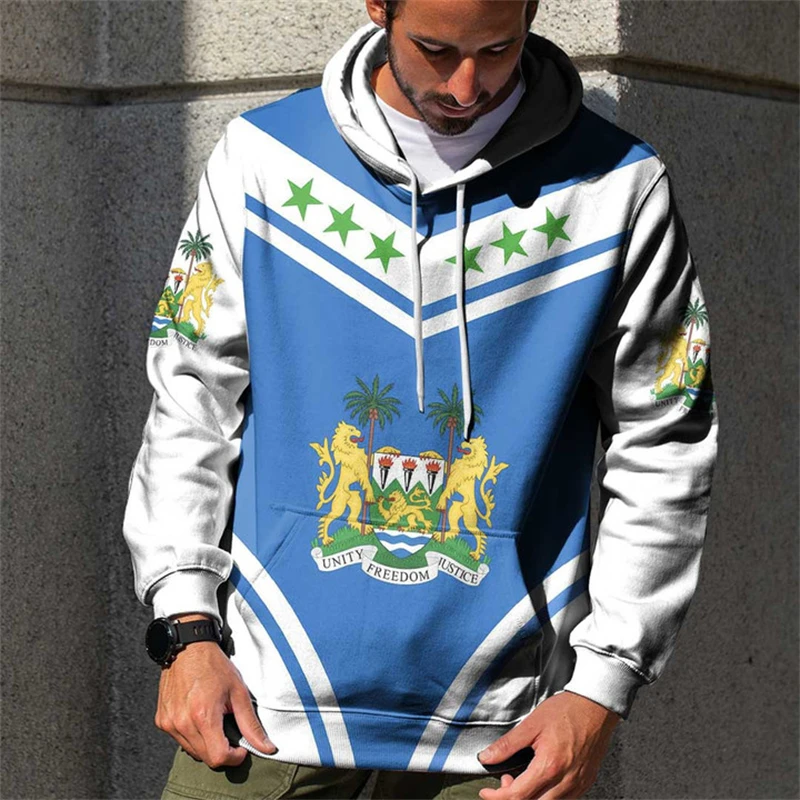 Мужская толстовка с капюшоном и длинным рукавом 3D-принтом