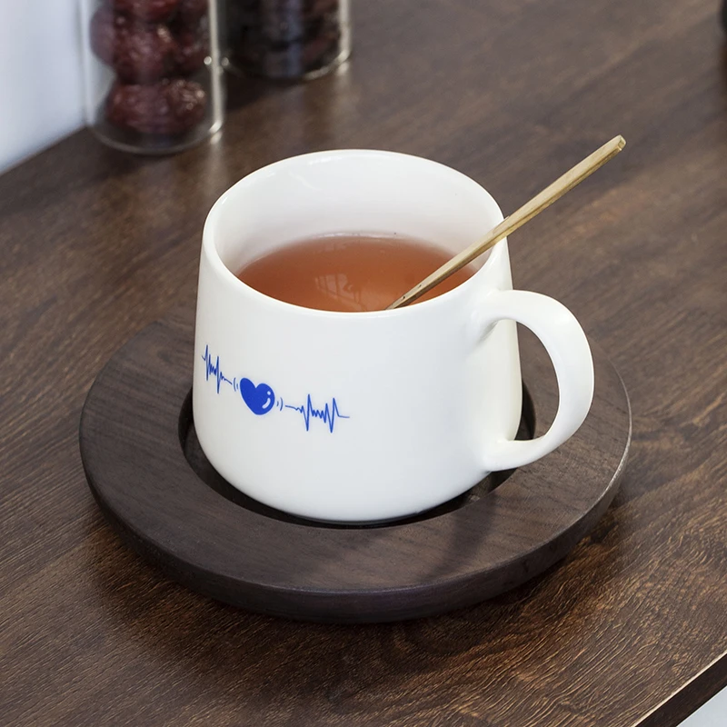 

Керамические чашки для кафе, чашка и блюдо, чашка для китайского чая, портативная кружка, кухонные принадлежности, столовая посуда, фарфоров...