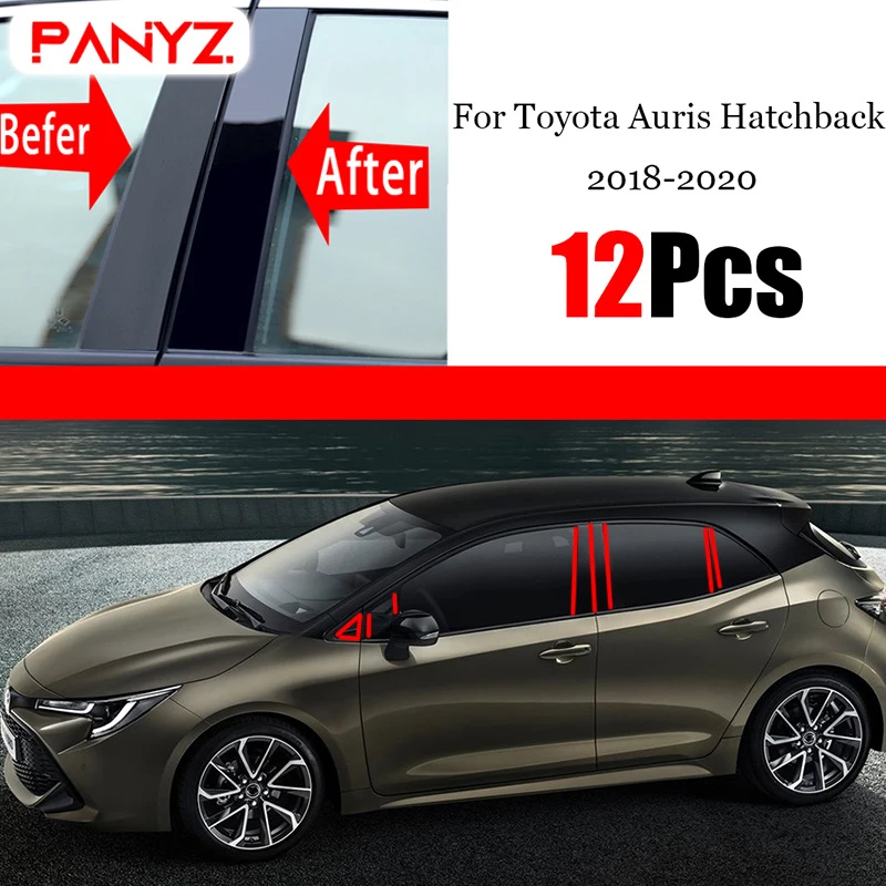 Защитная накладка на окно автомобильной двери средней колонки черная полоса из