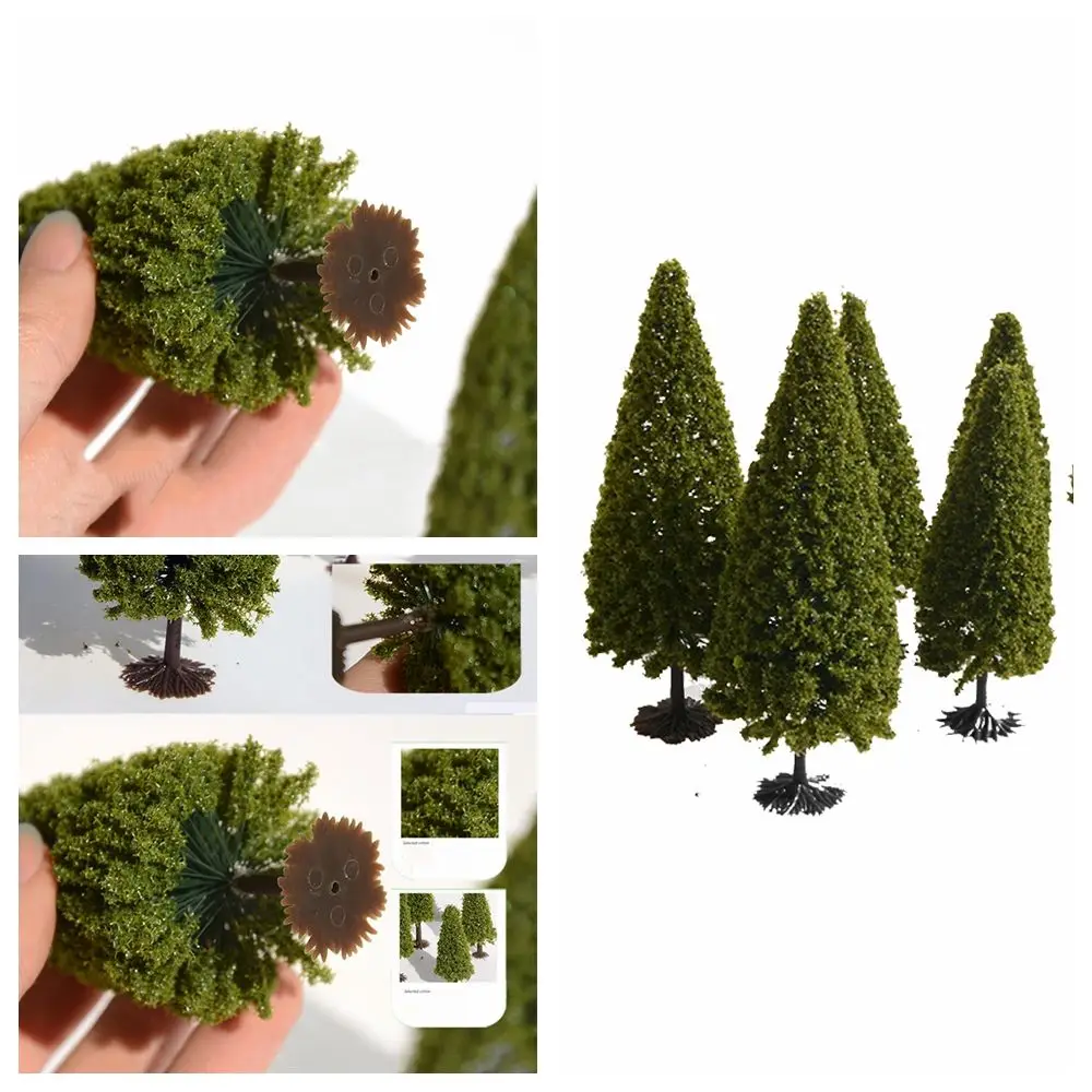 

10PCS Green Scenery Sand Table Materia Building Model DIY Tower Pine Christmas Tree Pine Tree Model Greening Landscape