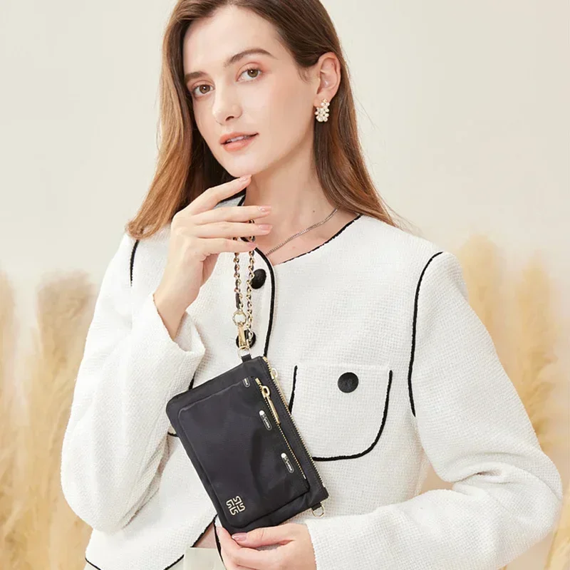 Lesportsacs Сумка для мобильного телефона 17 5*2*12 см Черная мини-ручная косметичка L195