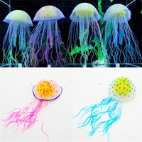aquarium fish tank simulation jellyfish landscaping decoration underwater coral water grass floating fluorescent fake jellyfish