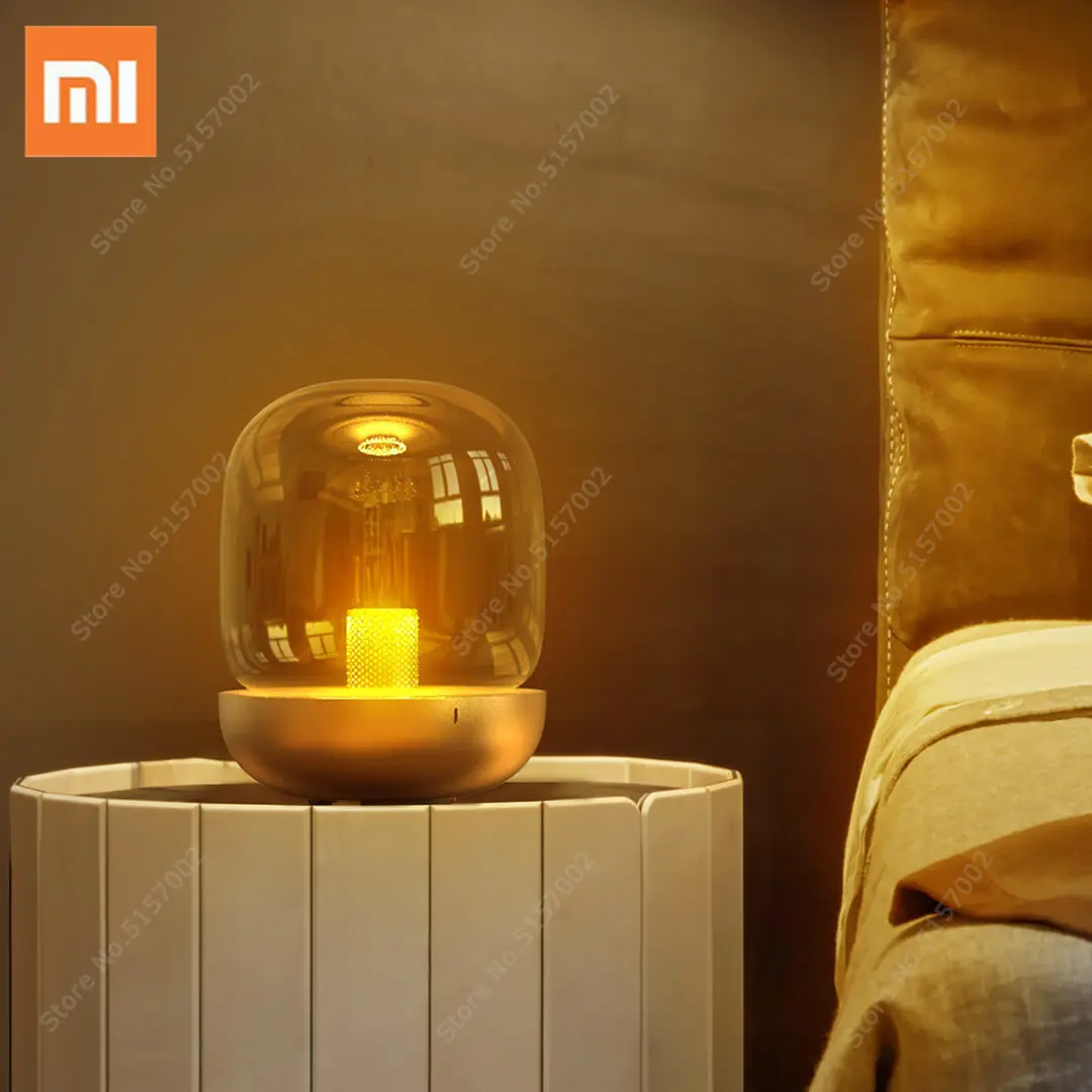 

Bluetooth-Колонка Xiaomi MIDIAN, ночная музыкальная атмосферная лампа, неголубой свет, прикроватная лампа, беспроводной свет, приложение Mijia, подарок д...