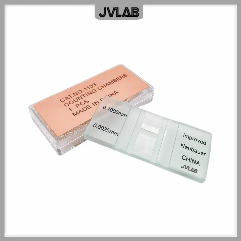 Улучшенная счетная камера Neubauer камера для счета клеток крови счетная камера Улучшенный гемоцитометр Neubauer 1 / PK