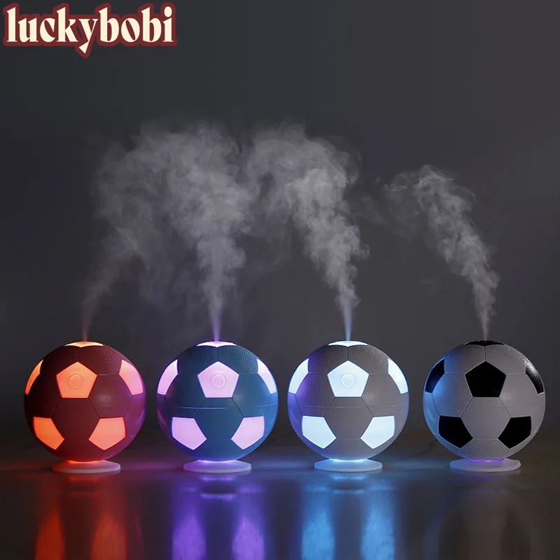 Car Air Freshener LED Humidifier Diffuser Soccer Shape Aromatherapy Aroma Fragrance Auto Interior Accessories |