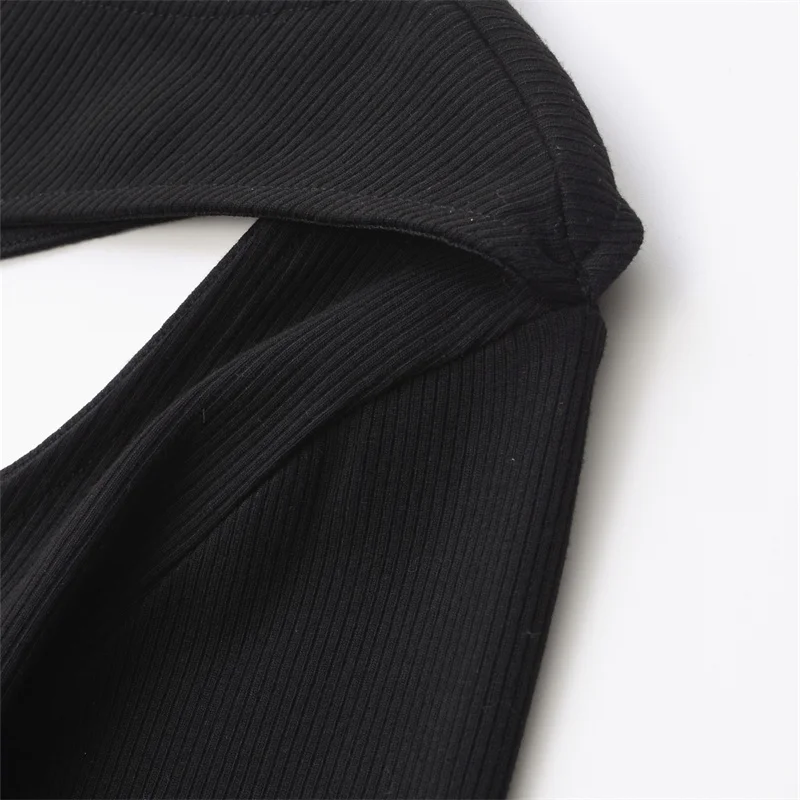 KEYANKETIAN 2024 Новинка женское открытое асимметричное ажурное платье модное простое