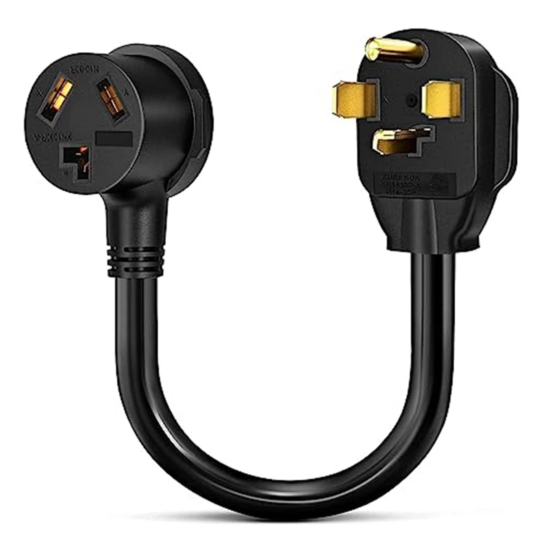 

1 PCS 4Prong Electric Dryer Plug Male To 3Prong Old Dryer Outlet Female Adapter NEMA 14-30Pto10-30R 30A 125/250V US Plug