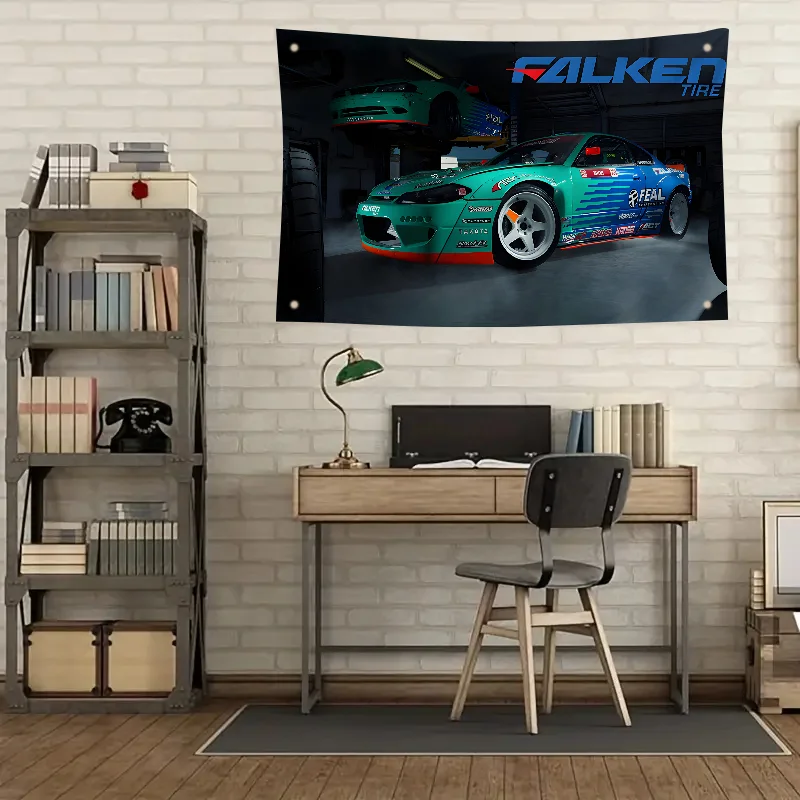 Флакенс Гоночный Автомобиль Флаг Декоративный Декор Комнаты Украшение