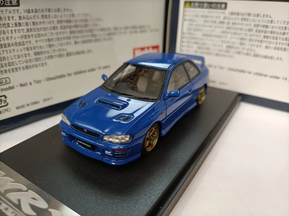 

MARK43 1 43 Subaru WRX Type R STi GC8 Blue Coupe Model