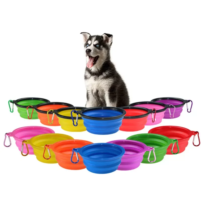 

2022NEW 350Ml Pet Dog Bowl Collapsible Dog Water Bottle Portable Dog Food Container Puppy Feeder Outdoor Travel Camping Dog Acce