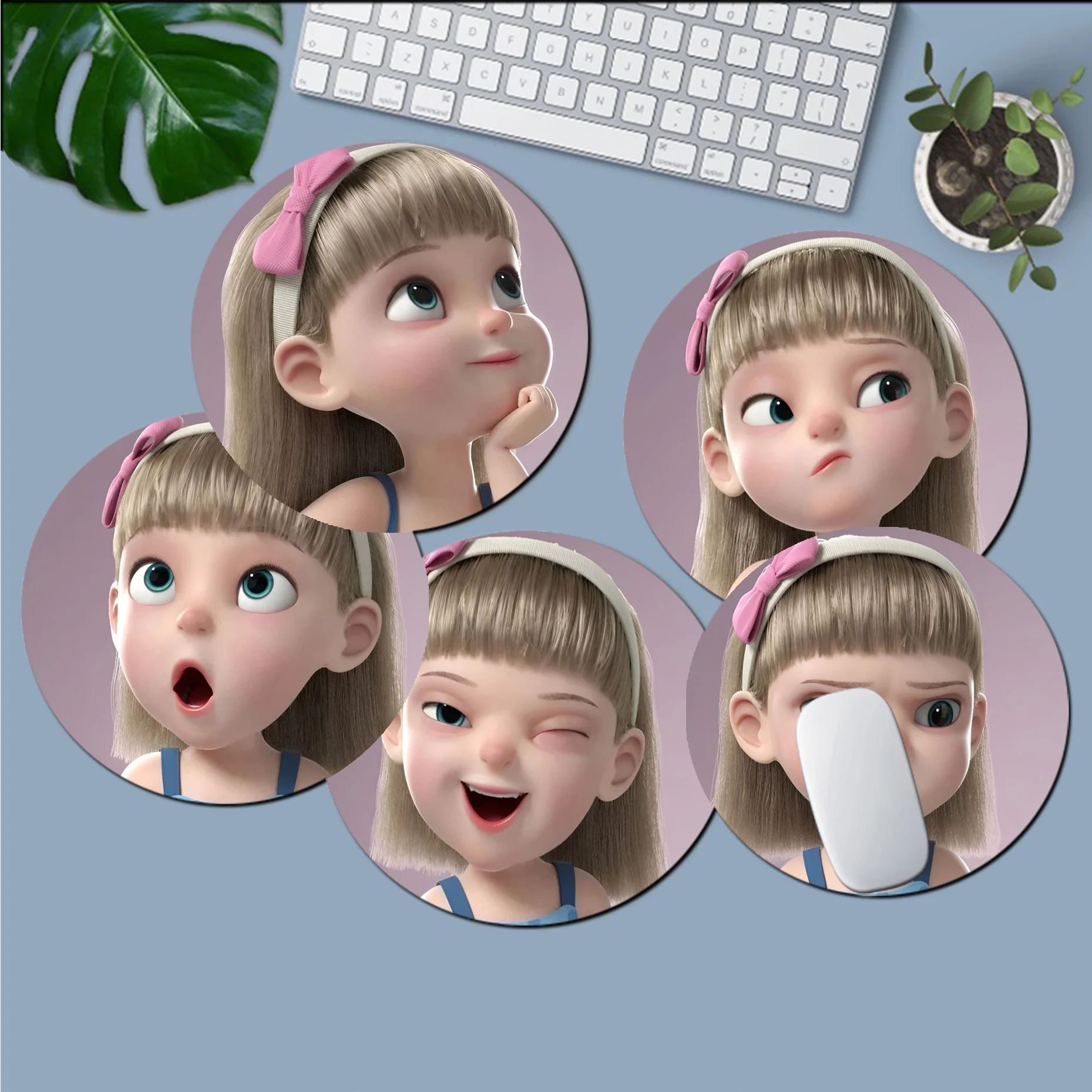 

Disney Petite Princess Prince Rubber Small Keyboard Mat Table Mat Students Cabinet Gamer Desktop Mousepad Cup Mats Home Decor