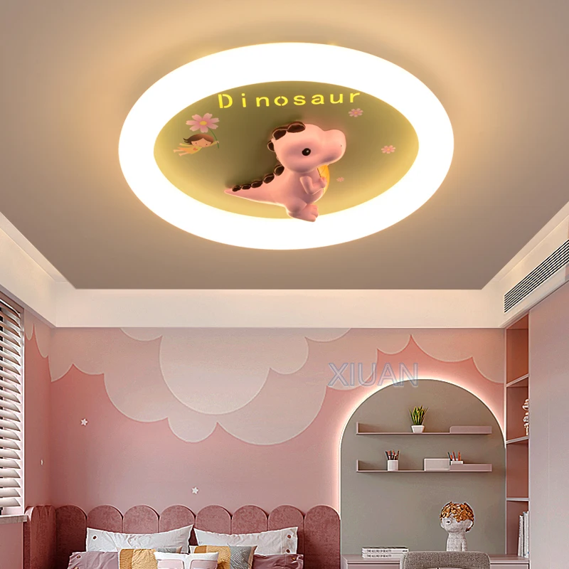 Креативные потолочные светильники в виде динозавра для ухода за глазами люстра