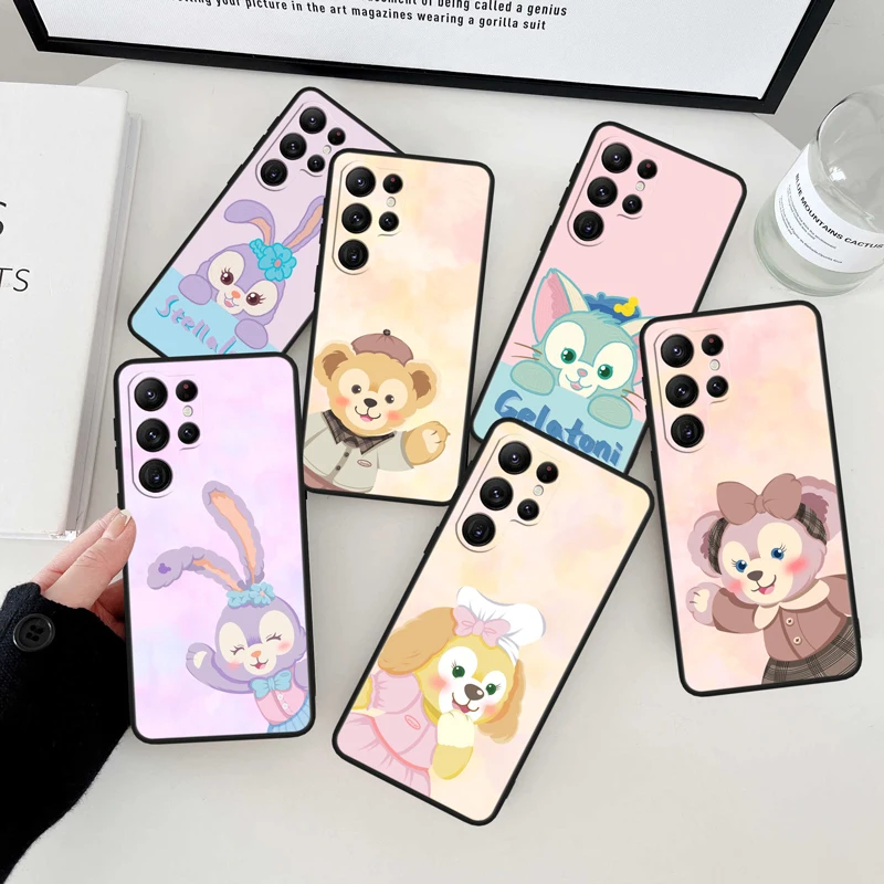 

Stardale Cute Anime Black Phone Case For Samsung Galaxy S23 S22 S21 S20 FE Ultra Pro Lite S10 S10E S9 Plus 5G